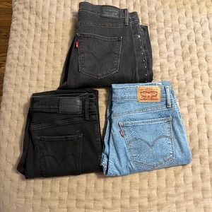 3 EUC Levi Women Jeans Size 28